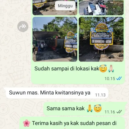 Pengiriman Papan Bunga Duka Gunungsari Batangan