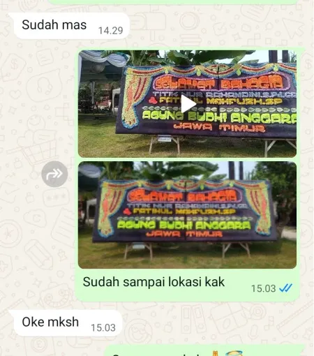 Pengiriman Papan Bunga Gunungsari Batangan