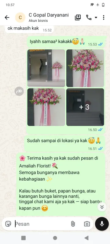 Pengiriman Karangan Bunga Gunungsari Batangan